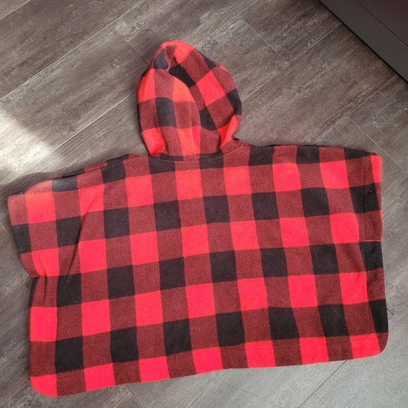Old Navy Checkered Poncho - Picture 2 of 5